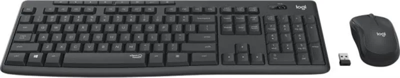 Комплект (клавiатура, миша) бездротовий Logitech MK295 Combo Black (920-009800) - мініатюра 2