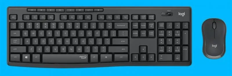 Комплект (клавiатура, миша) бездротовий Logitech MK295 Combo Black (920-009800) - мініатюра 6