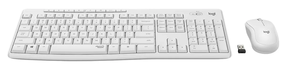 Комплект (клавiатура, миша) бездротовий Logitech MK295 Combo White (920-009824) - мініатюра 2
