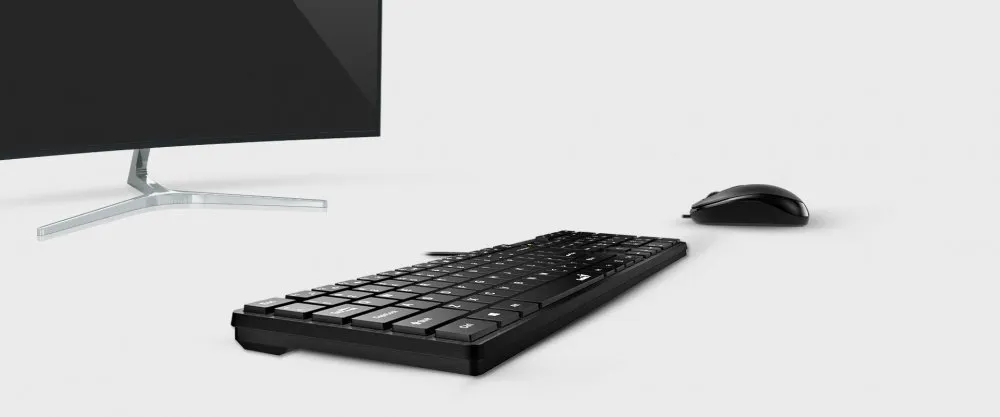 Комплект (клавіатура, миша) Genius C-126 SlimStar Black Ukr (31330007407) - мініатюра 8