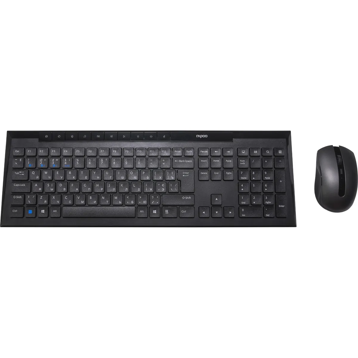 Комплект (клавіатура, миша) бездротовий Rapoo 8210M Wireless Black - зображення 1