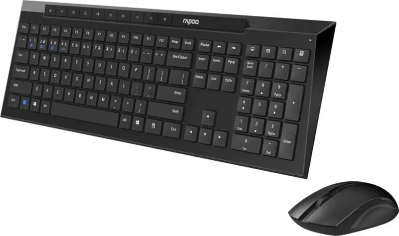 Комплект (клавіатура, миша) бездротовий Rapoo 8210M Wireless Black - мініатюра 2