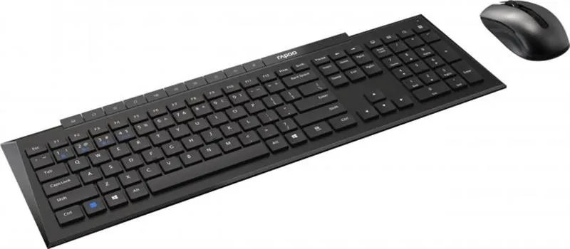 Комплект (клавіатура, миша) бездротовий Rapoo 8210M Wireless Black - мініатюра 3