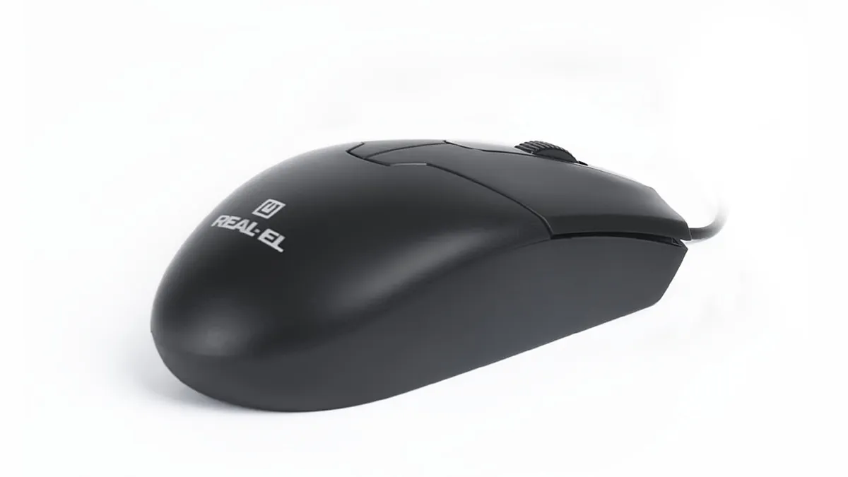 Миша REAL-EL RM-208 Black (EL123200030) - мініатюра 4
