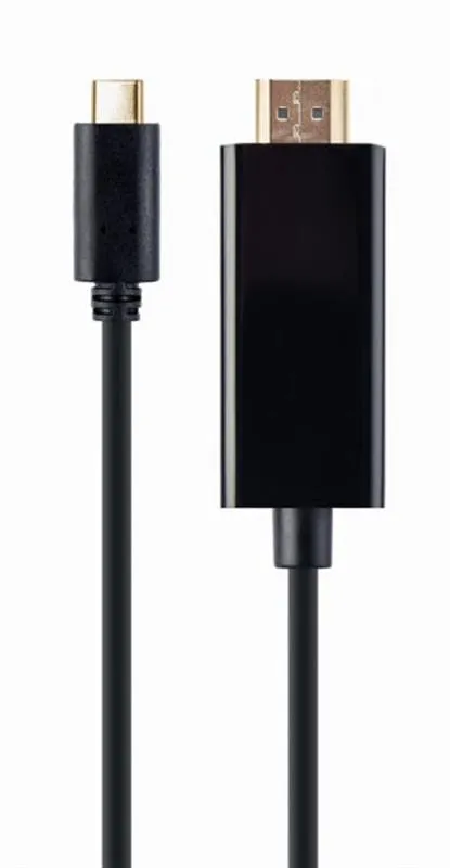Кабель Cablexpert USB Type-C - HDMI (M/M), 2 м, чорний (A-CM-HDMIM-01) - зображення 1