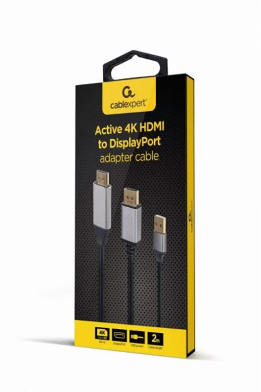 Кабель Cablexpert (A-HDMIM-DPM-01) HDMI-DisplayPort, 2м - мініатюра 2