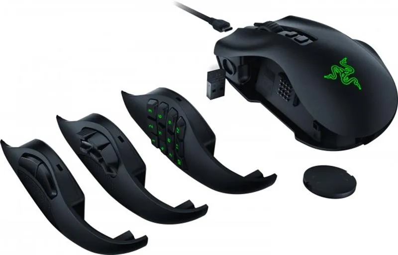 Миша бездротова Razer Naga V2 Pro Wireless Black (RZ01-04400100-R3G1) - мініатюра 2