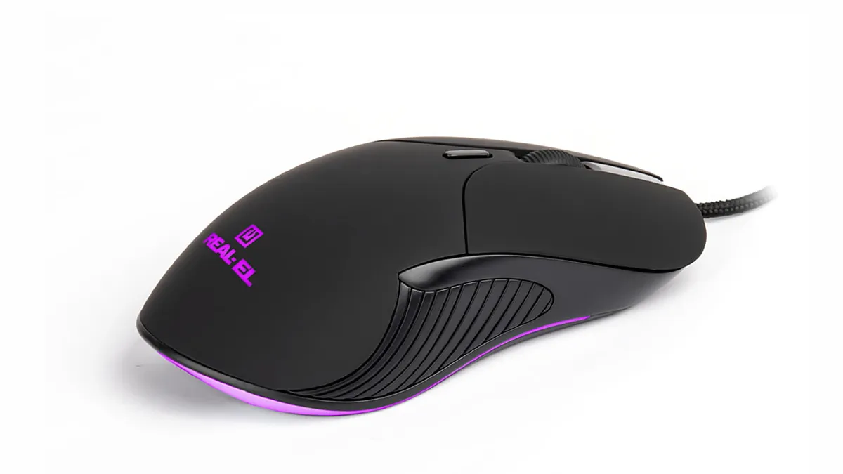 Миша REAL-EL RM-295 Black (EL123200031) - мініатюра 2