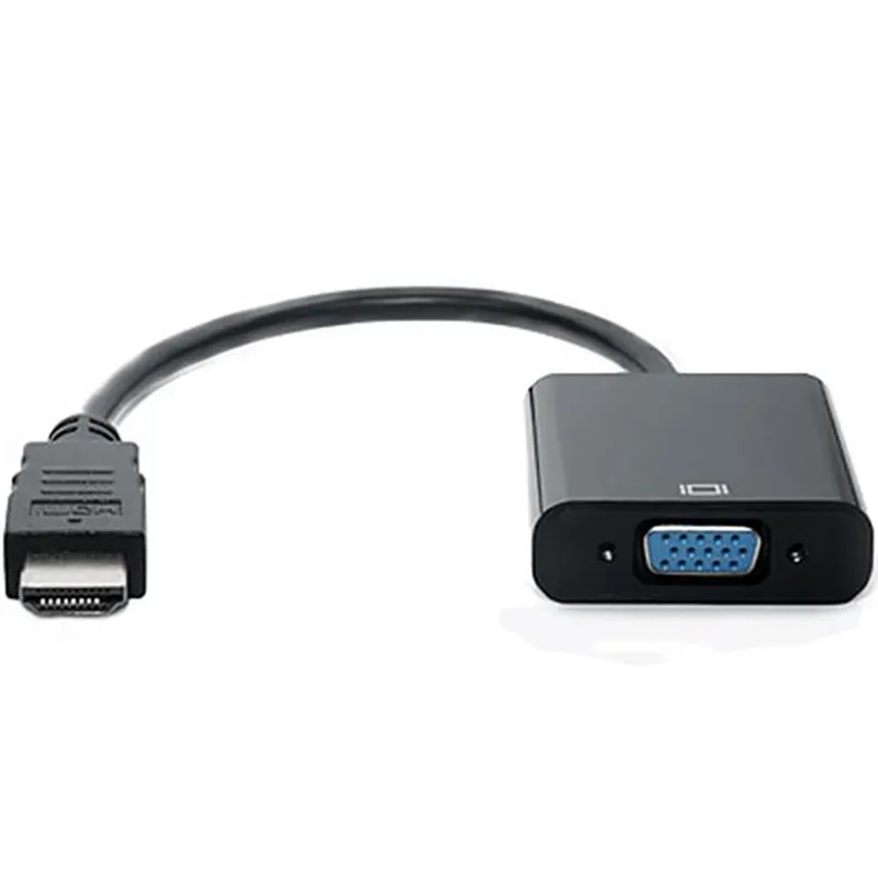 Адаптер REAL-EL HDMI - VGA (M/F), 0.15 м, чорний (EL123500020) - мініатюра 2