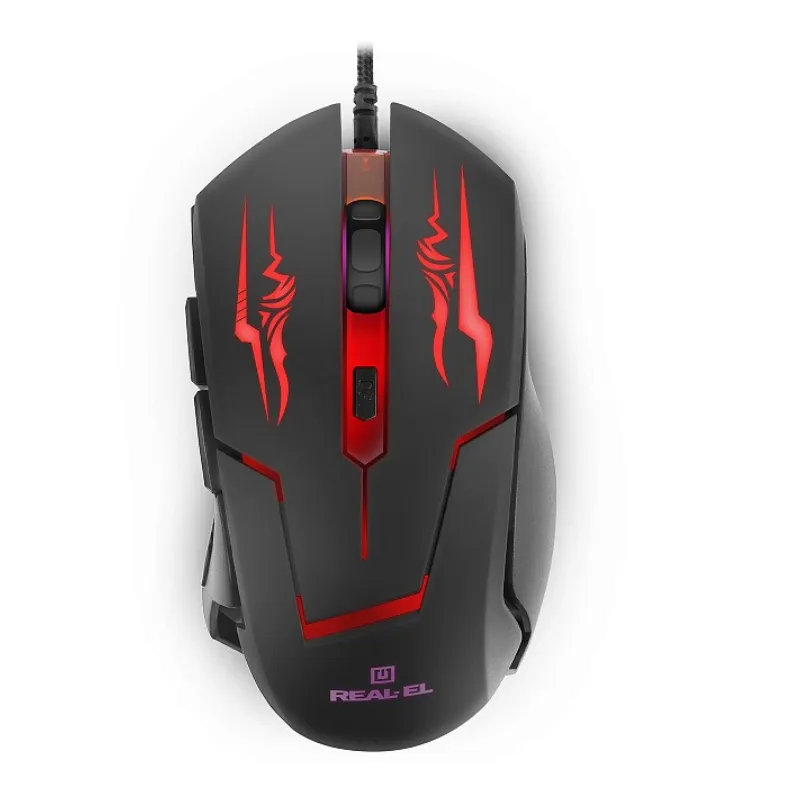 Миша REAL-EL RM-520 Gaming Black  (EL123200020) - мініатюра 11
