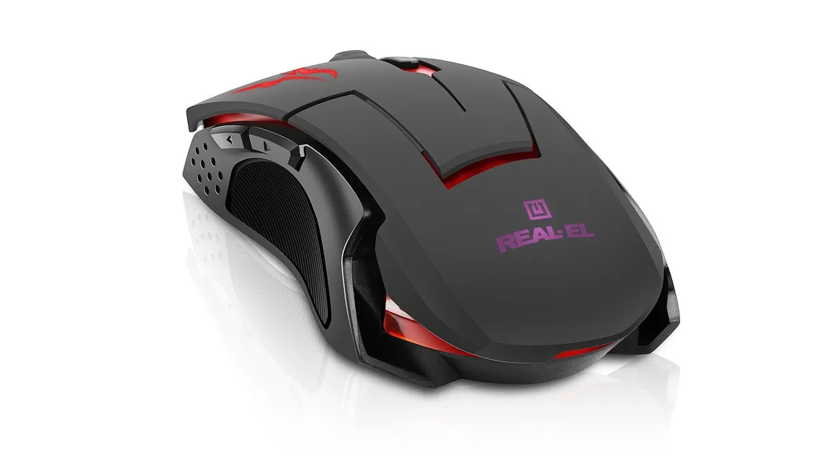 Миша REAL-EL RM-520 Gaming Black  (EL123200020) - мініатюра 5