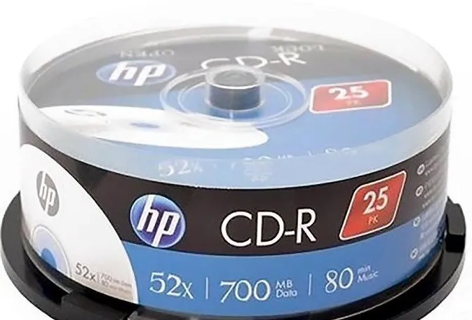Диски CD-R HP (69311 /CRE00015-3) 700MB 52x, шпиндель, 25 шт - зображення 1
