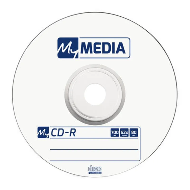 Диски CD-R MyMedia (69201) 700MB 52x Matt Silver Wrap 50шт - мініатюра 2