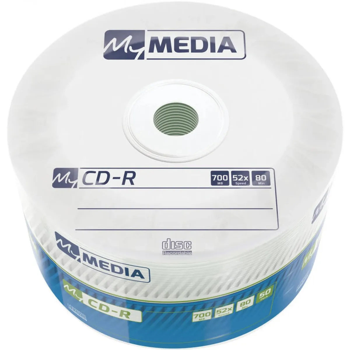 Диски CD-R MyMedia (69201) 700MB 52x Matt Silver Wrap 50шт - мініатюра 3