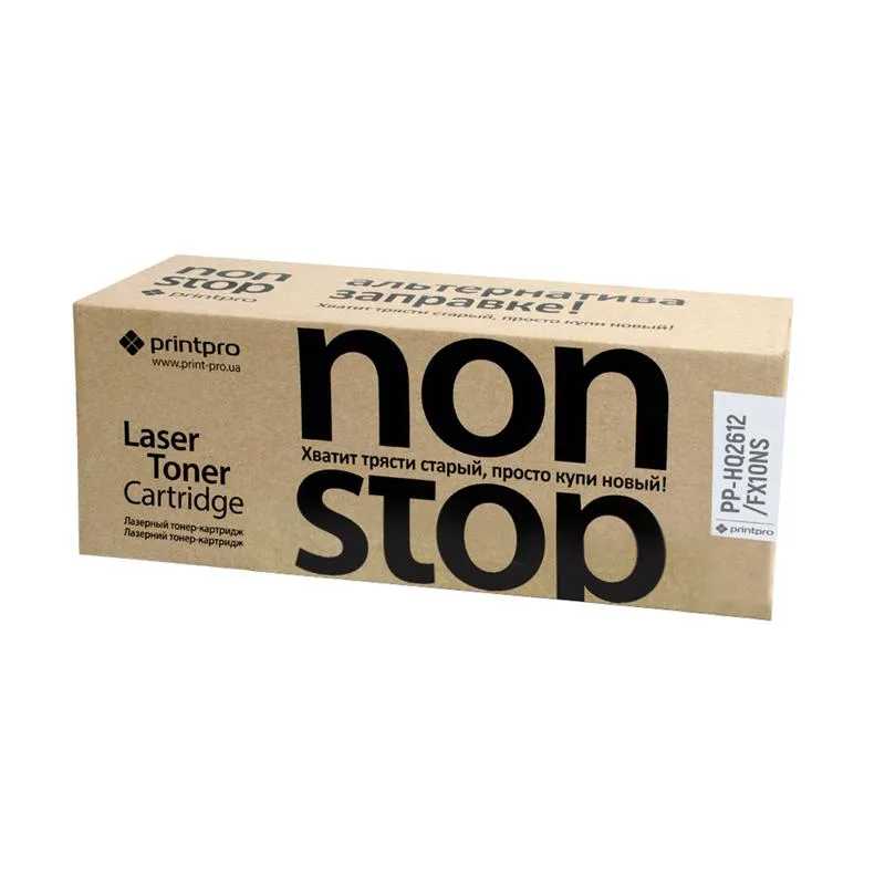 Картридж PrintPro NonStop (PP-HQ2612/FX10NS) HP LJ 1010/Canon MF4018/4120 Black (Q2612A/Canon FX10) - зображення 1