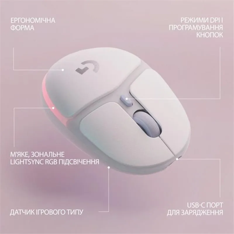 Миша бездротова Logitech G705 White (910-006367) - мініатюра 5