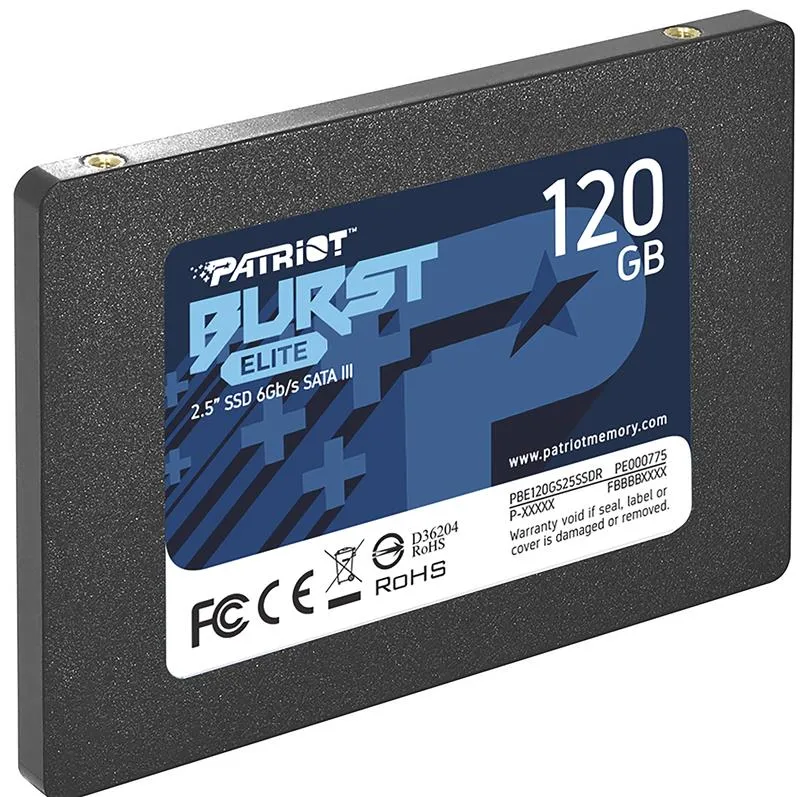 Накопичувач SSD  120GB Patriot Burst Elite 2.5" SATAIII TLC (PBE120GS25SSDR) - мініатюра 2