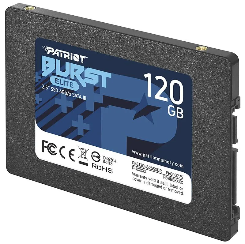 Накопичувач SSD  120GB Patriot Burst Elite 2.5" SATAIII TLC (PBE120GS25SSDR) - мініатюра 3