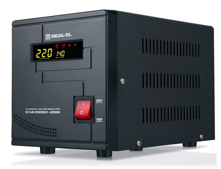 Стабілізатор REAL-EL Stab Energy-2000 Black - мініатюра 4