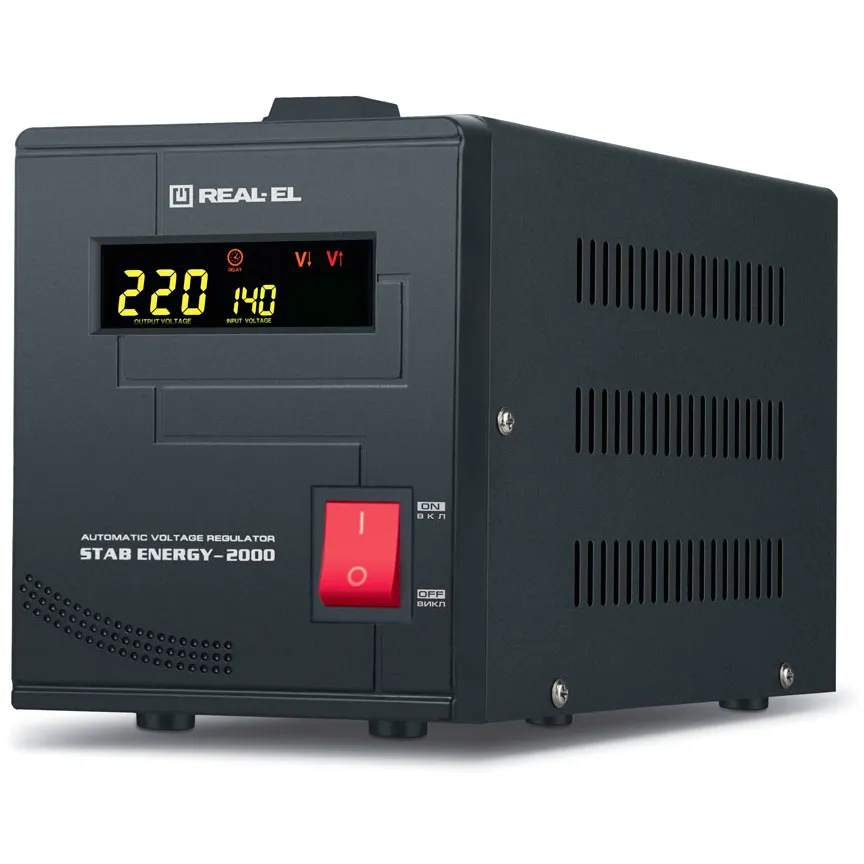 Стабілізатор REAL-EL Stab Energy-2000 Black - мініатюра 6