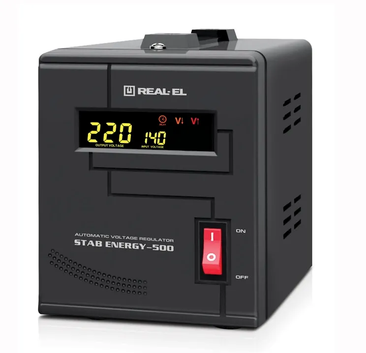Стабілізатор REAL-EL Stab Energy-500 Black - мініатюра 3