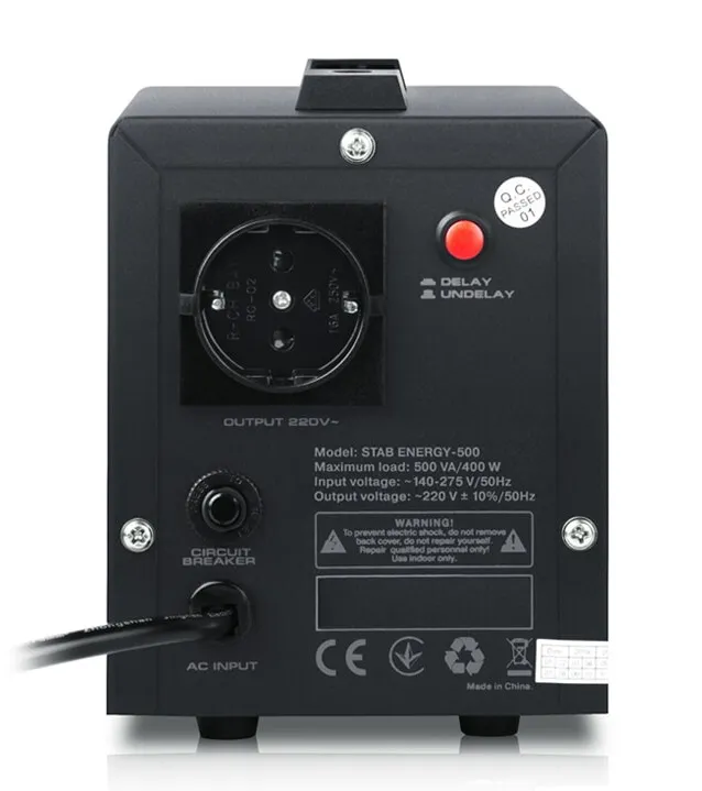Стабілізатор REAL-EL Stab Energy-500 Black - мініатюра 5