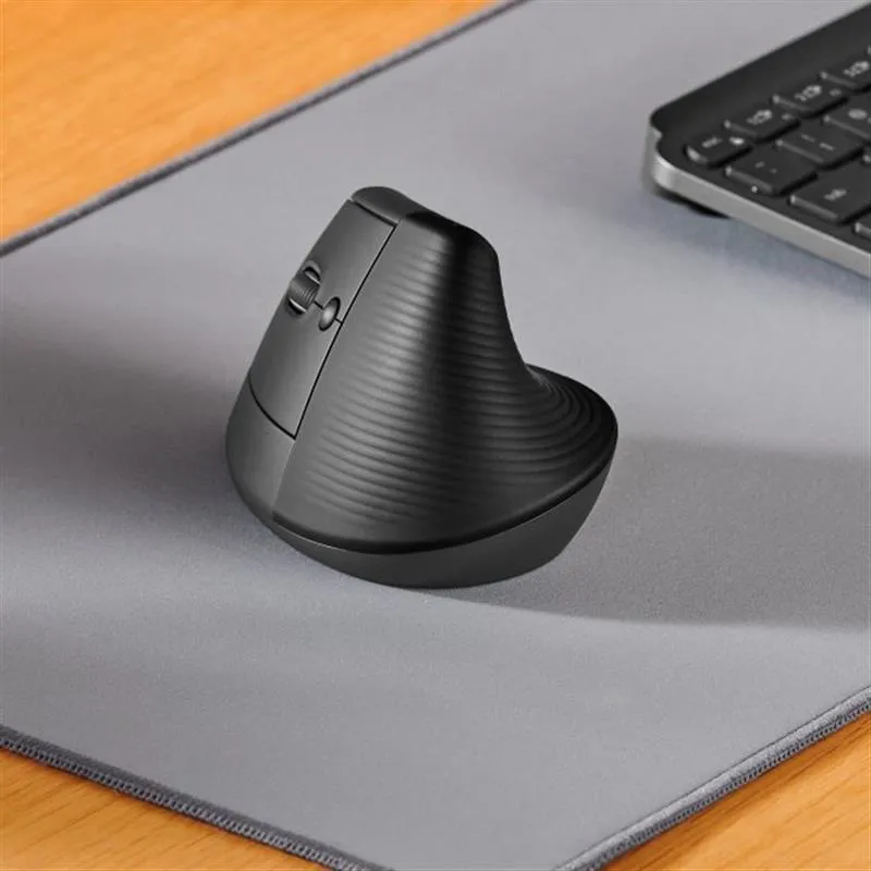 Миша бездротова Logitech Lift Vertical Ergonomic Graphite (910-006474) - мініатюра 6