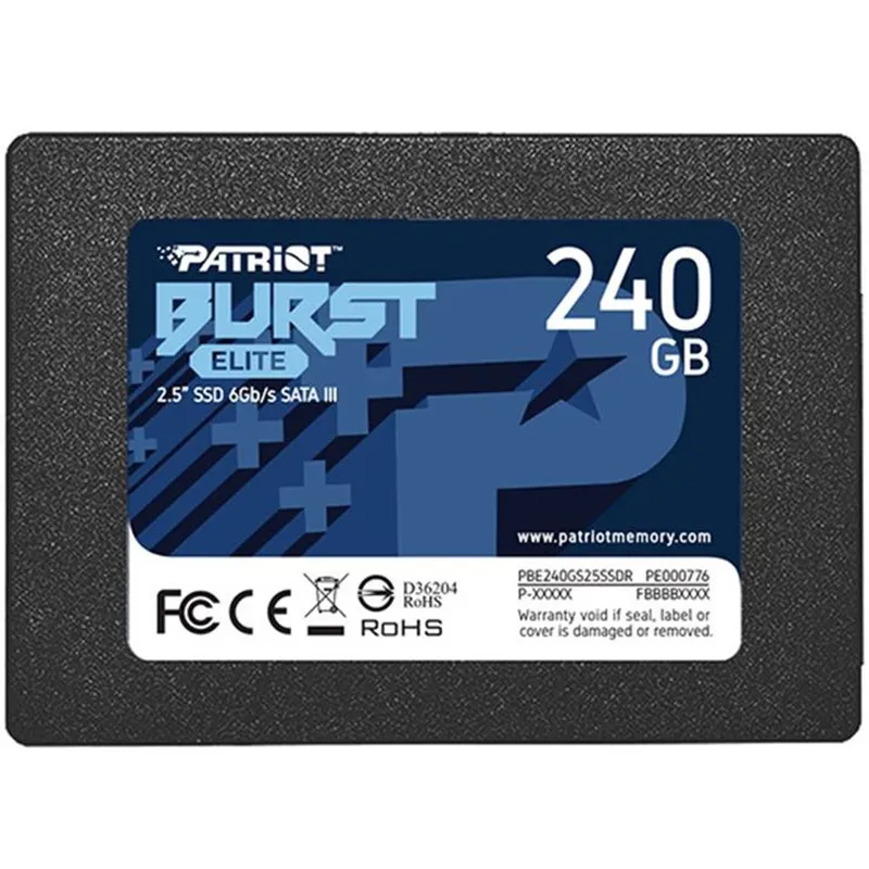 Накопичувач SSD  240GB Patriot Burst Elite 2.5" SATAIII TLC (PBE240GS25SSDR) - зображення 1