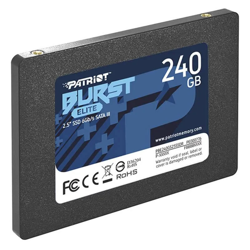 Накопичувач SSD  240GB Patriot Burst Elite 2.5" SATAIII TLC (PBE240GS25SSDR) - мініатюра 2