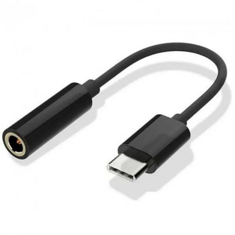 Перехідник Atcom 3.5 мм - USB Type-C (F/M), 0.1 м, Black (15035) - зображення 1
