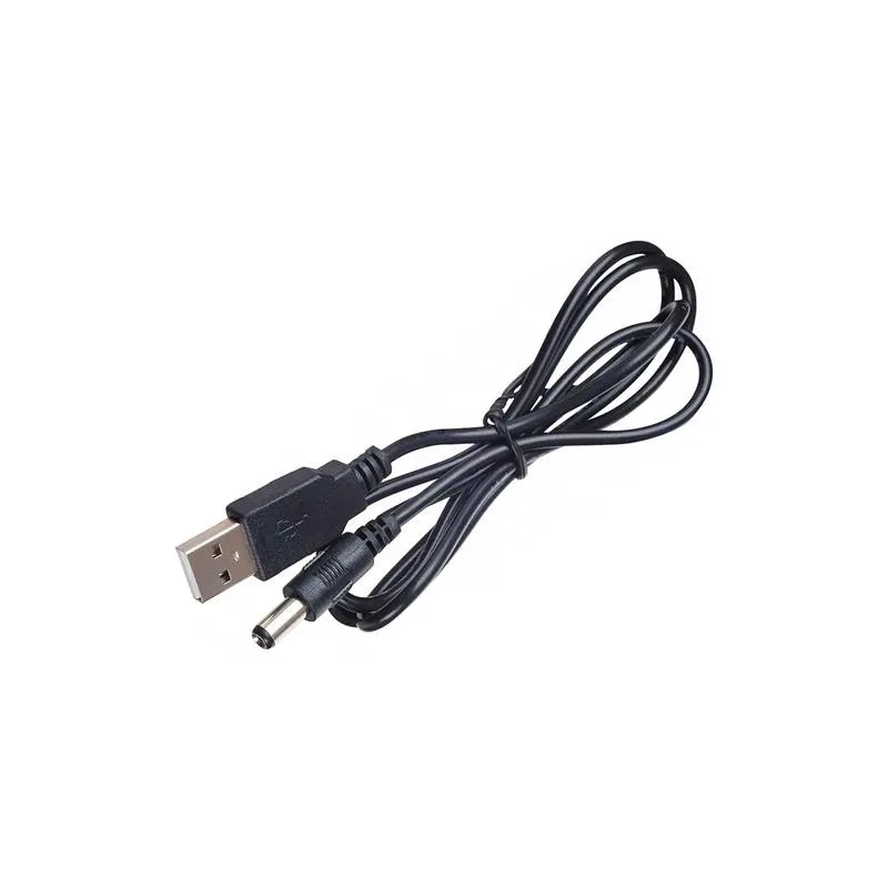 Кабель живлення Atcom (10035) USB(AM) - 3,5DC, 2A, 1м, чорний - зображення 1
