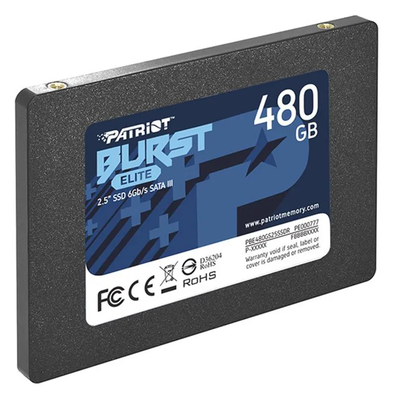 Накопичувач SSD  480GB Patriot Burst Elite 2.5" SATAIII TLC (PBE480GS25SSDR) - мініатюра 2