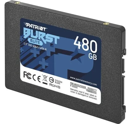 Накопичувач SSD  480GB Patriot Burst Elite 2.5" SATAIII TLC (PBE480GS25SSDR) - мініатюра 3