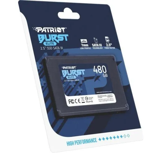 Накопичувач SSD  480GB Patriot Burst Elite 2.5" SATAIII TLC (PBE480GS25SSDR) - мініатюра 5