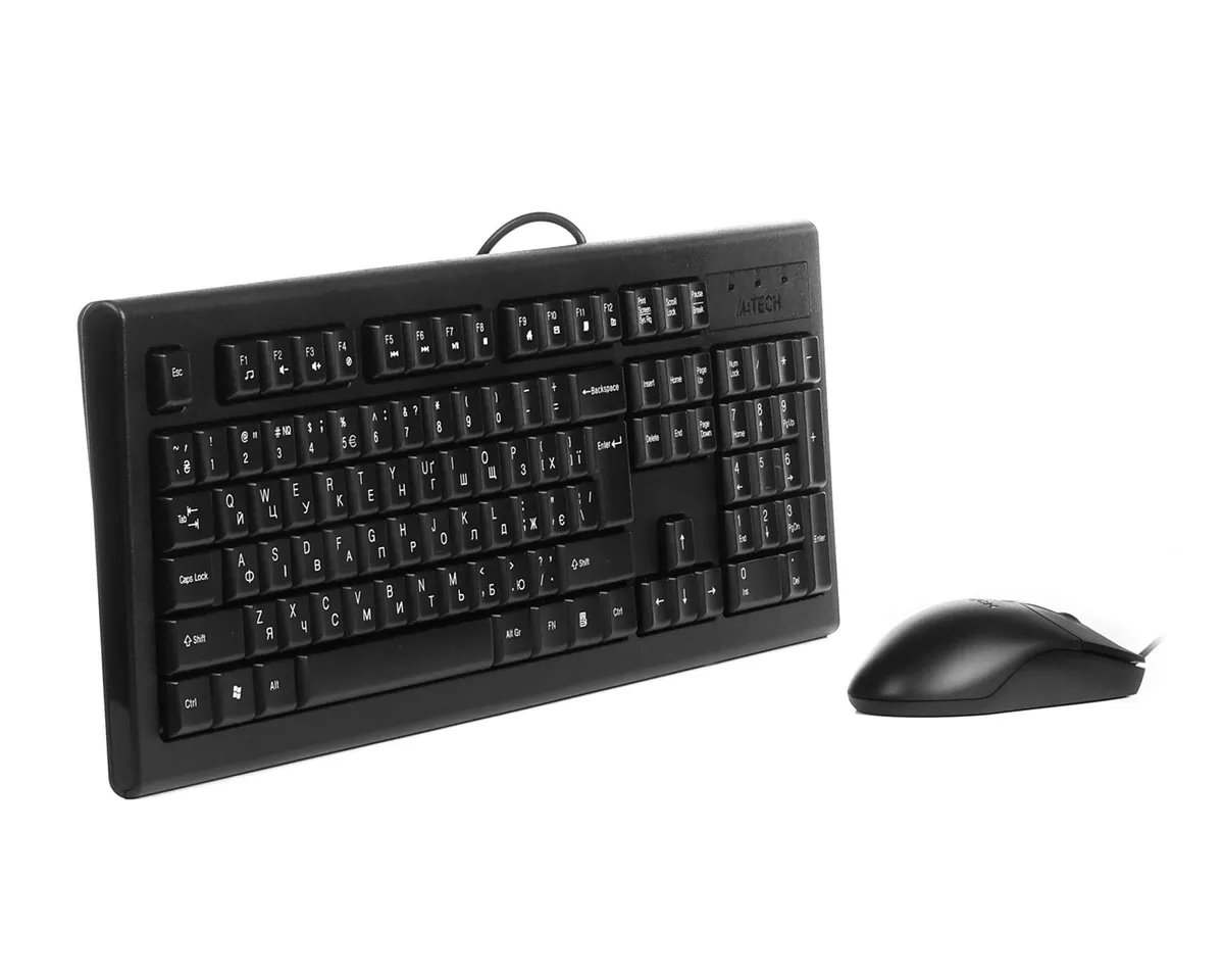 Комплект (клавіатура, миша) A4Tech KR-8572S Black - зображення 1