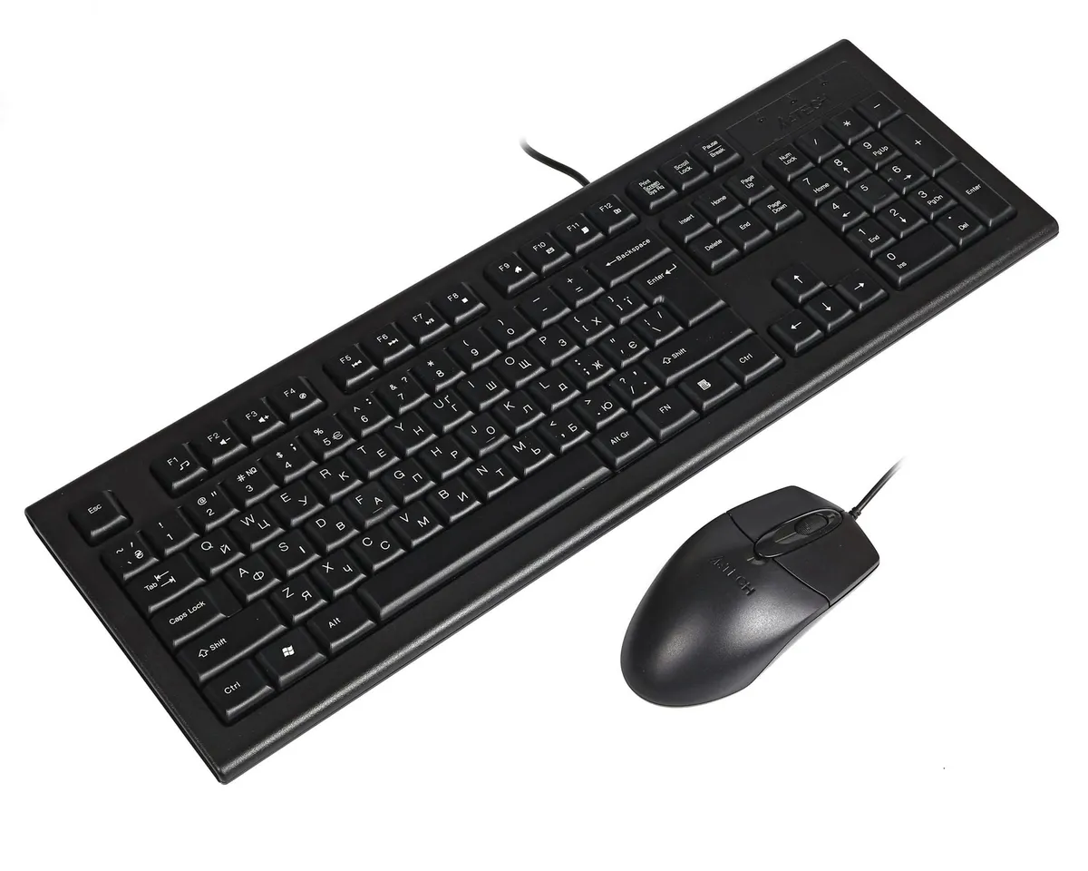 Комплект (клавіатура, миша) A4Tech KR-8572S Black - мініатюра 3