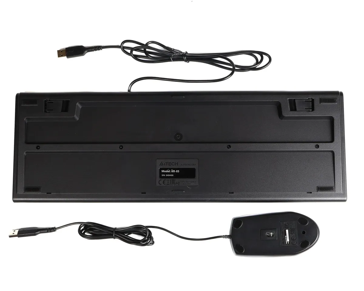 Комплект (клавіатура, миша) A4Tech KR-8572S Black - мініатюра 5