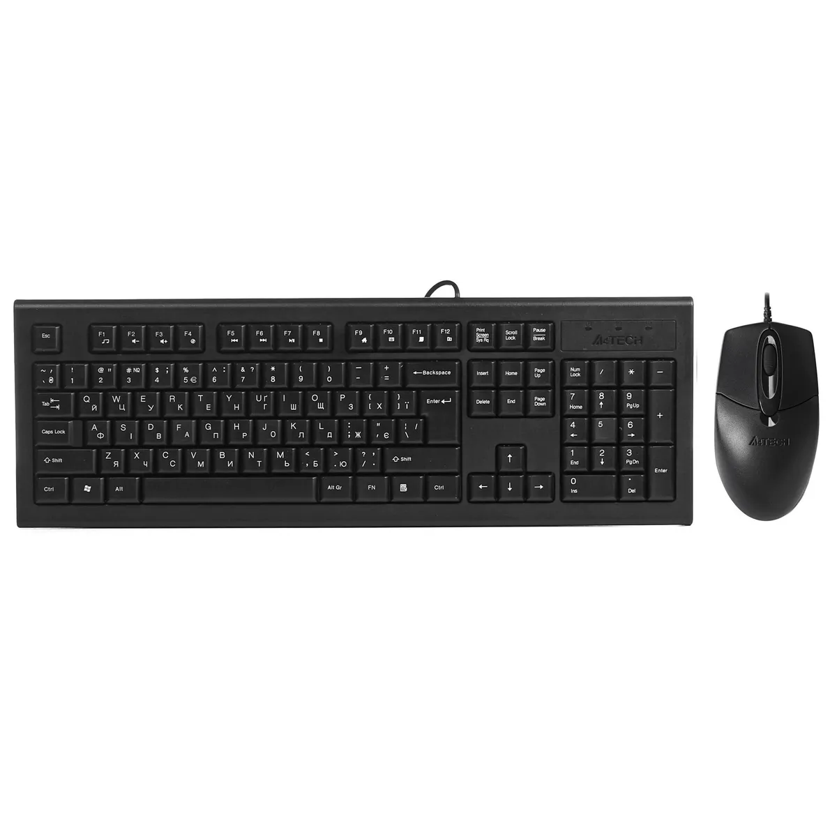 Комплект (клавіатура, миша) A4Tech KR-8572S Black - мініатюра 7