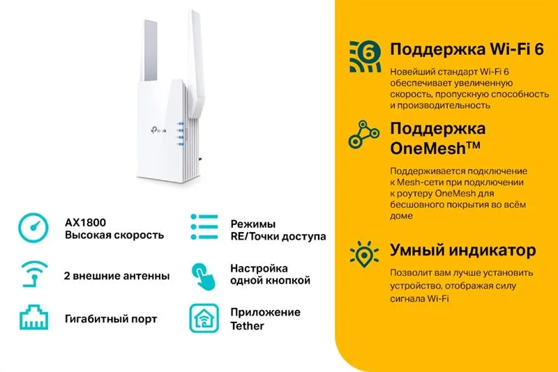 Точка доступу TP-Link RE605X - мініатюра 5