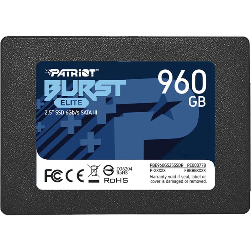 Накопичувач SSD  960GB Patriot Burst Elite 2.5" SATAIII TLC (PBE960GS25SSDR) - зображення 1