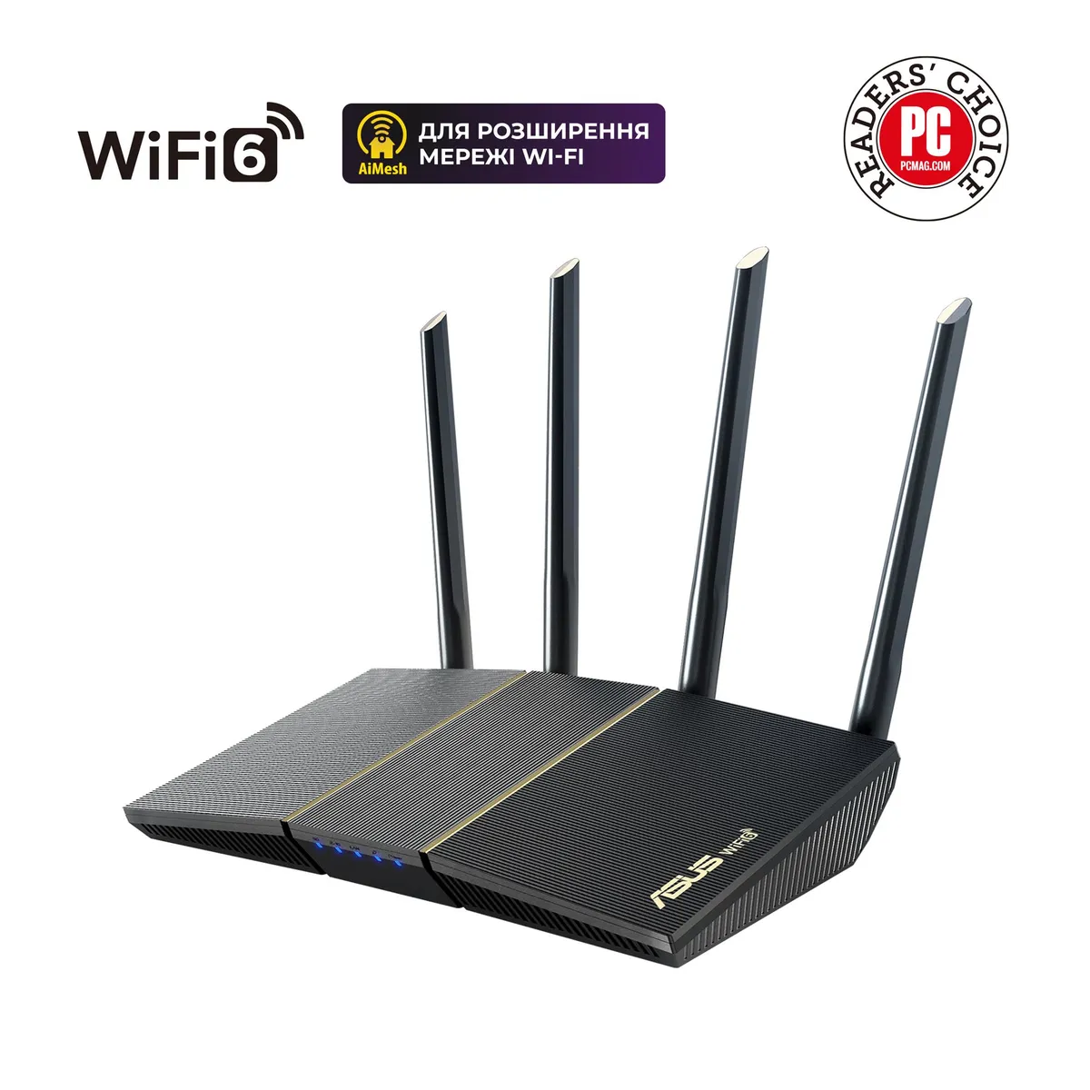 Бездротовий маршрутизатор Asus RT-AX57 (90IG06Z0-MO3C00) - мініатюра 5