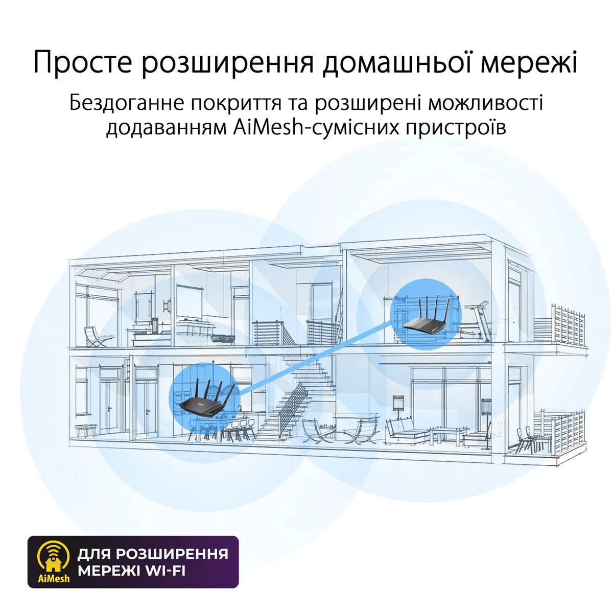 Бездротовий маршрутизатор Asus RT-AX57 (90IG06Z0-MO3C00) - мініатюра 9