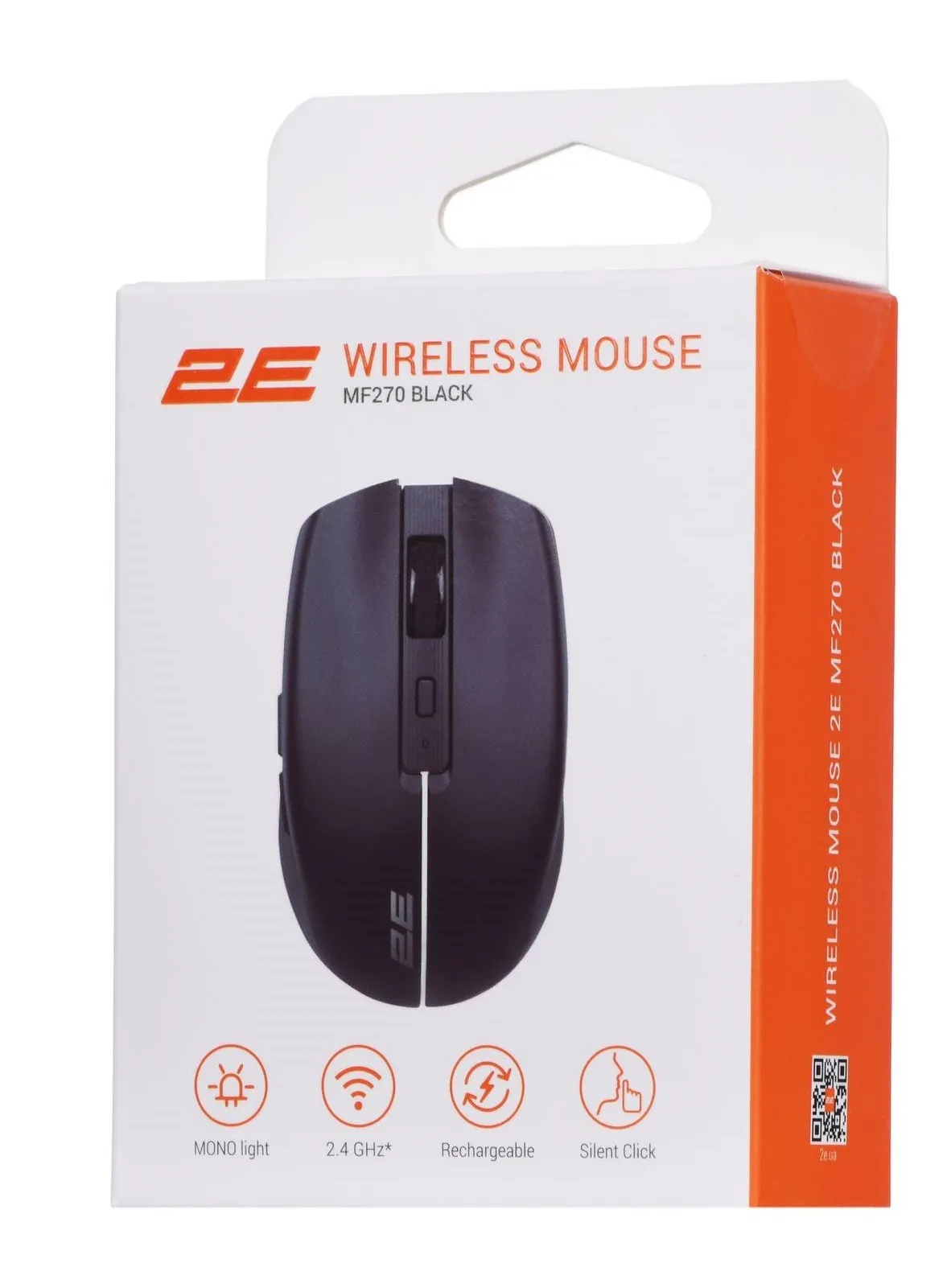 Миша бездротова 2E MF270 Silent Rechargeable WL Black (2E-MF270WBK) - мініатюра 8
