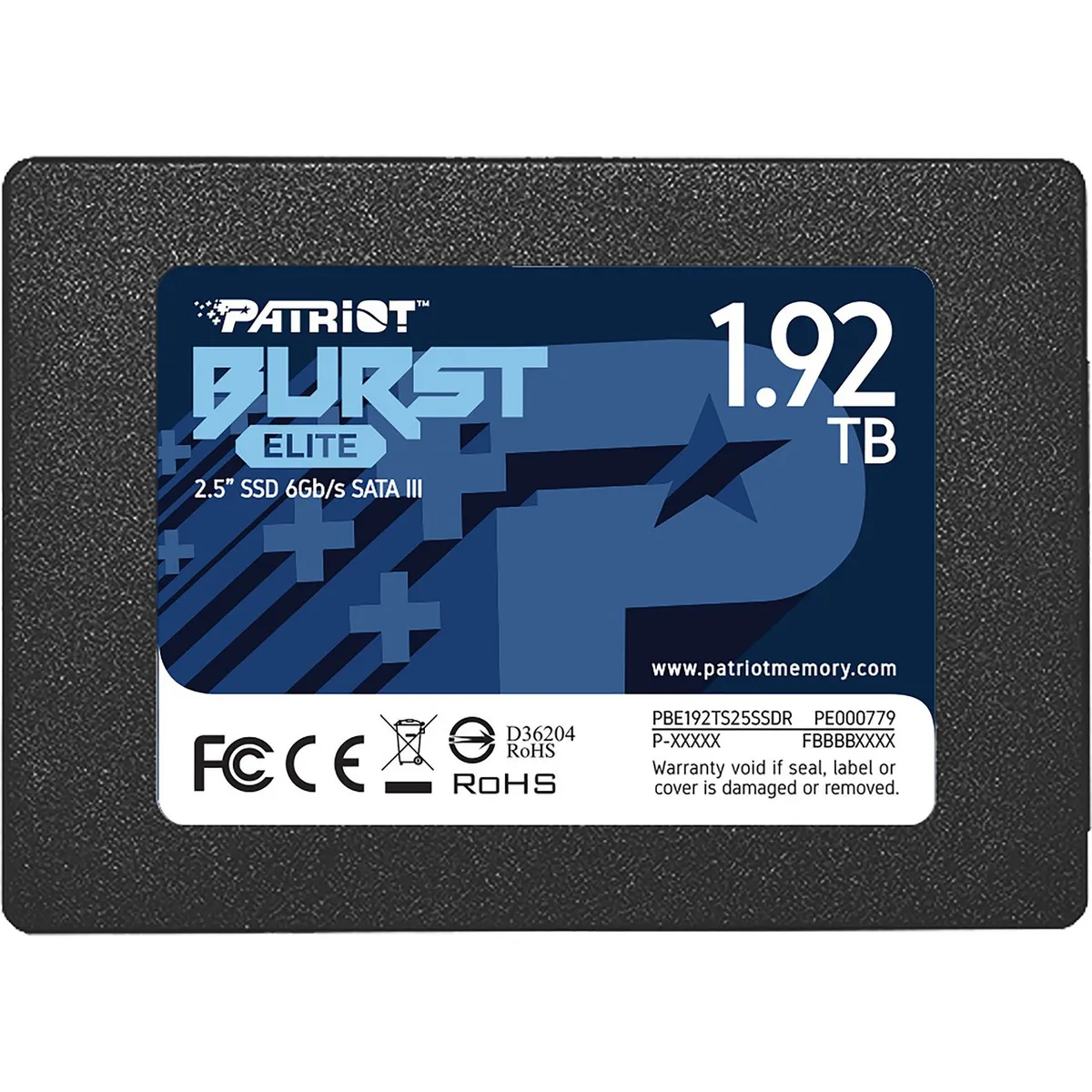 Накопичувач SSD 1.92TB Patriot Burst Elite 2.5" SATAIII TLC (PBE192TS25SSDR) - зображення 1