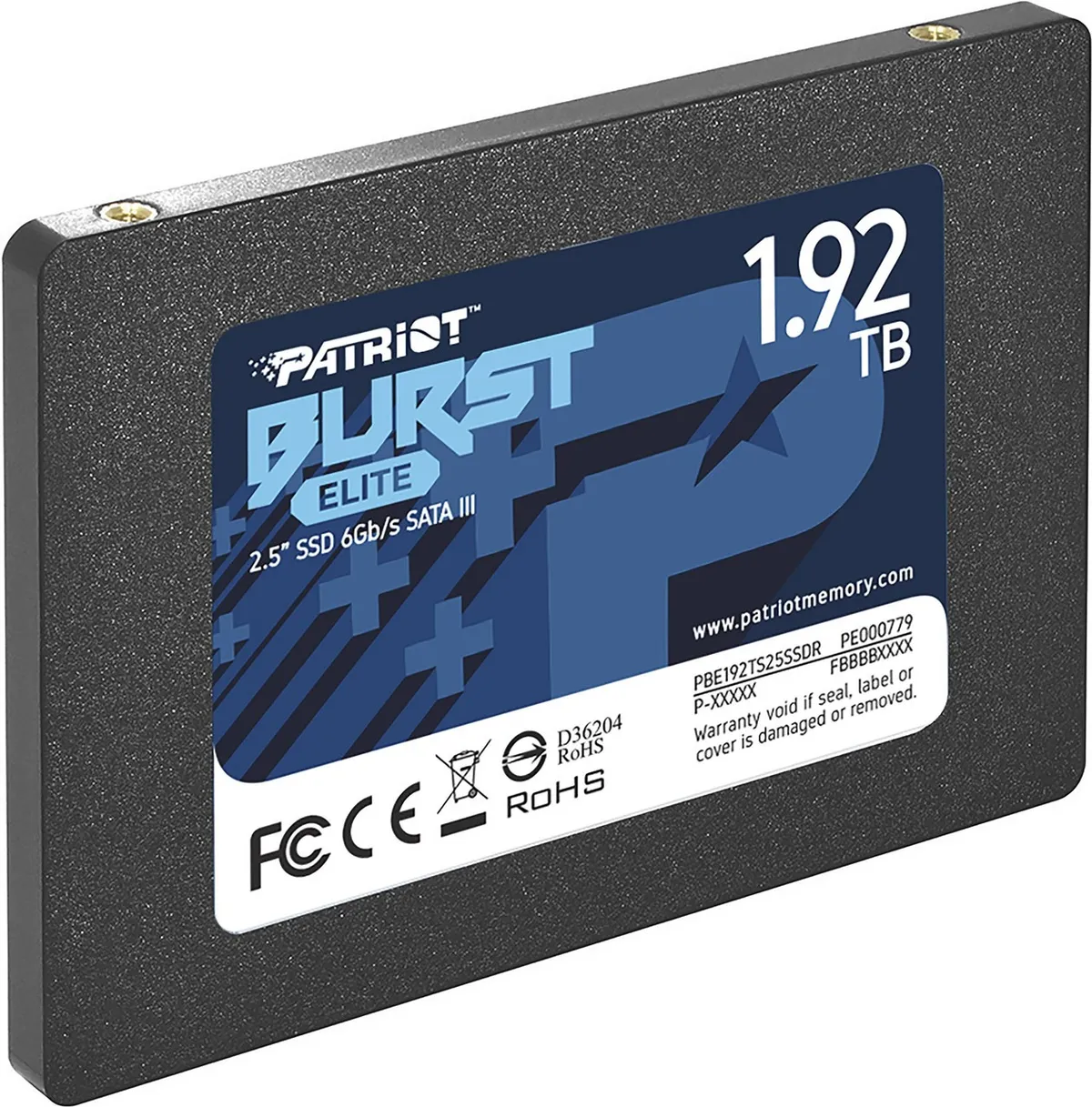 Накопичувач SSD 1.92TB Patriot Burst Elite 2.5" SATAIII TLC (PBE192TS25SSDR) - мініатюра 2