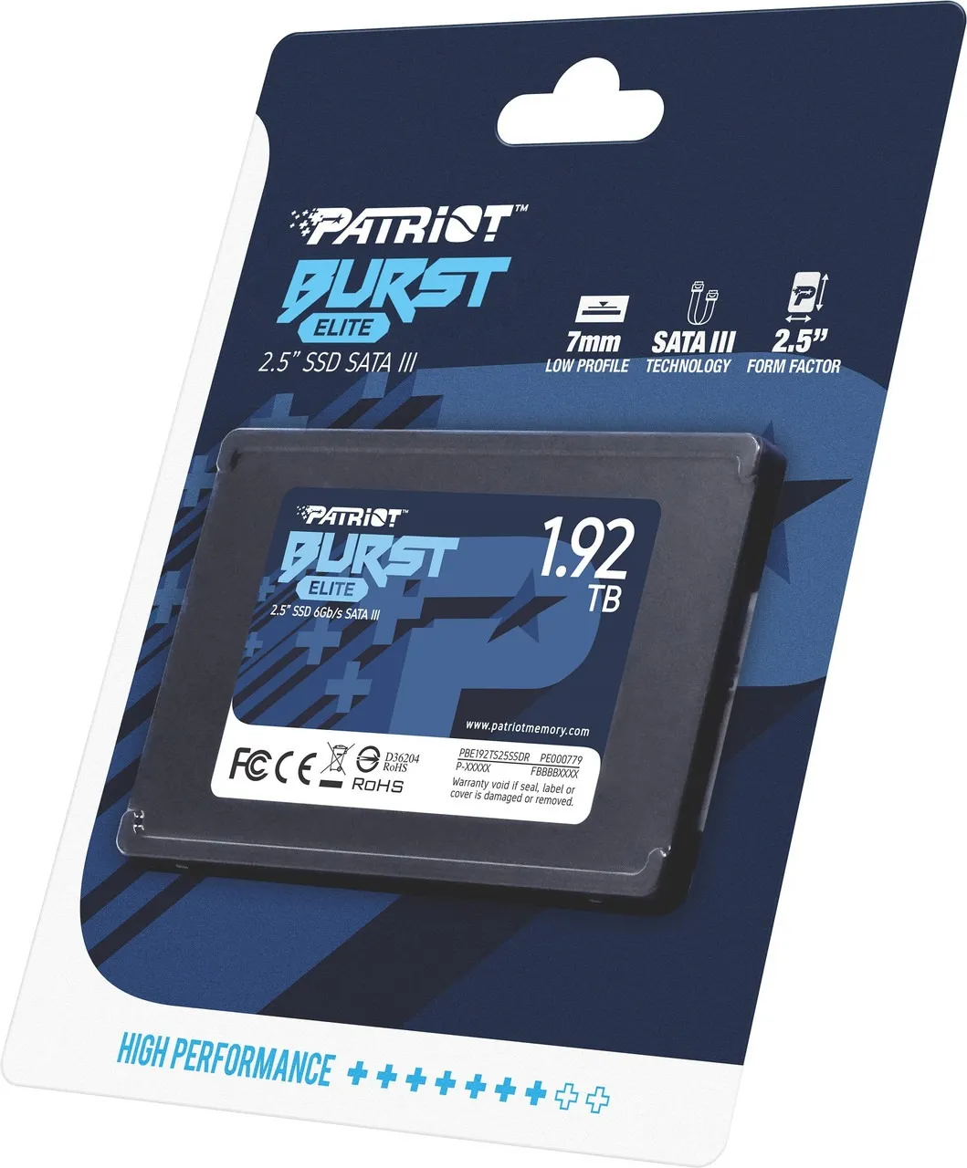 Накопичувач SSD 1.92TB Patriot Burst Elite 2.5" SATAIII TLC (PBE192TS25SSDR) - мініатюра 4
