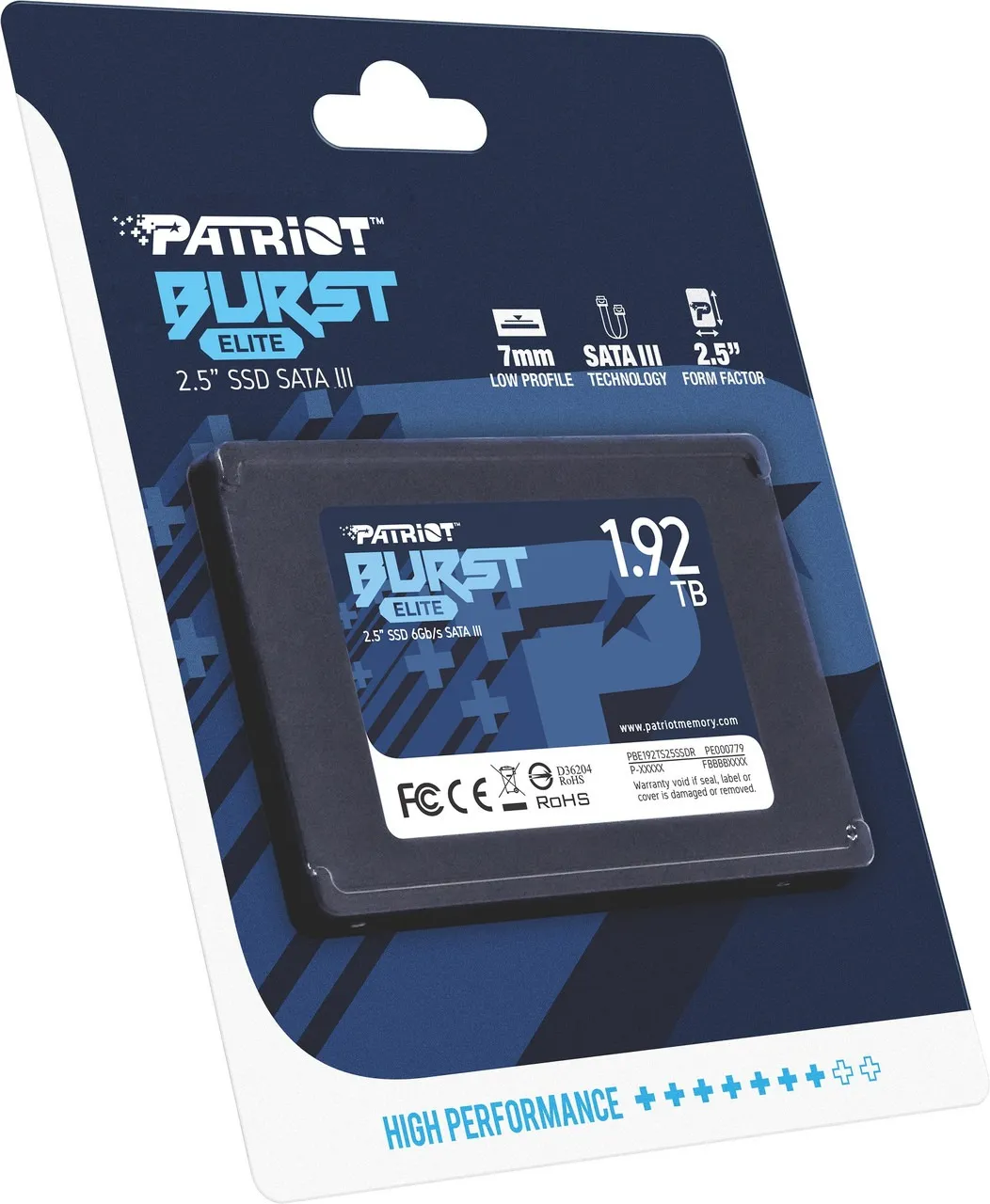 Накопичувач SSD 1.92TB Patriot Burst Elite 2.5" SATAIII TLC (PBE192TS25SSDR) - мініатюра 5