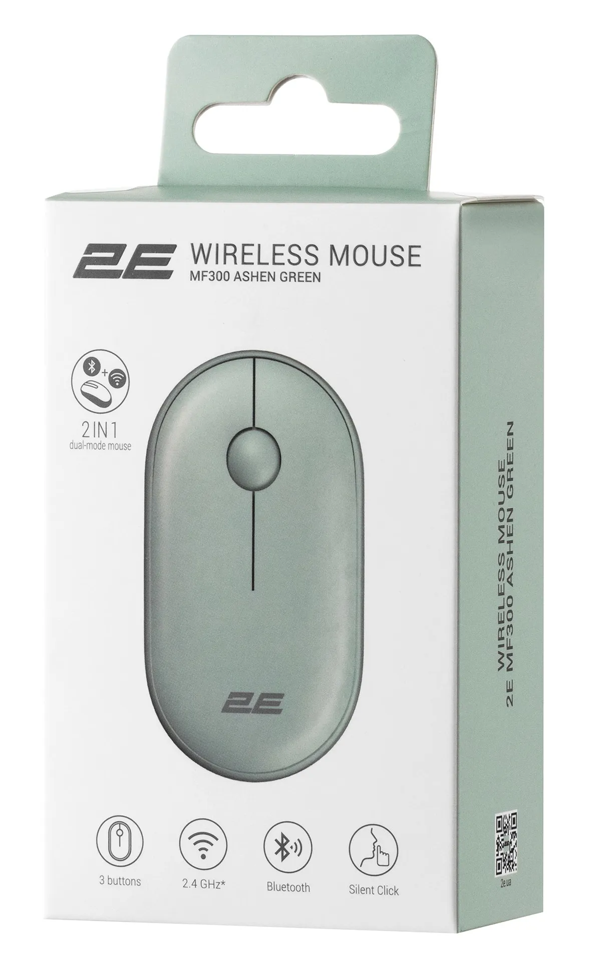 Миша бездротова 2E MF300 Silent Ashen Green (2E-MF300WGN) - мініатюра 2