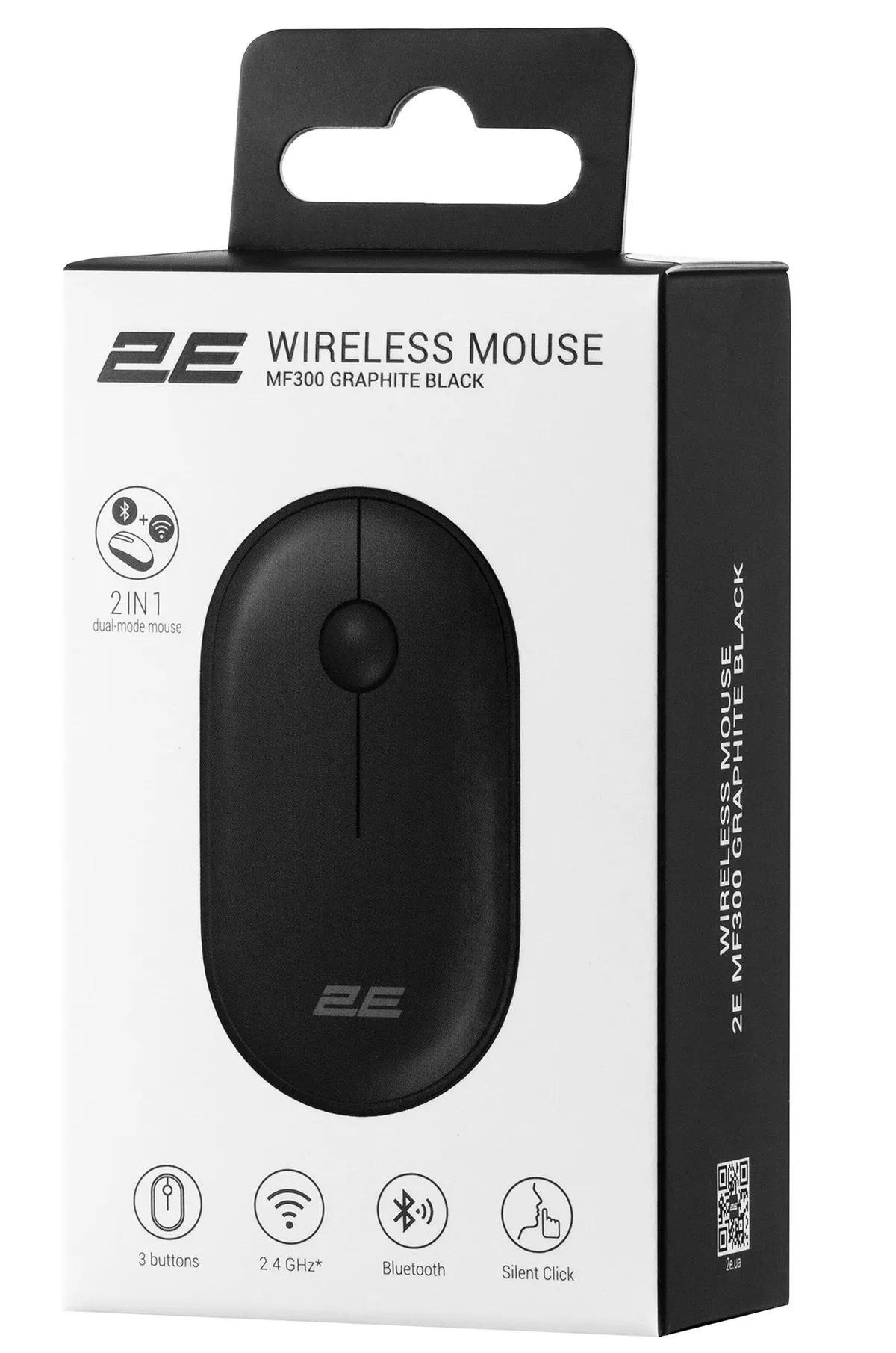 Миша бездротова 2E MF300 Silent Graphite Black (2E-MF300WBK) - мініатюра 3