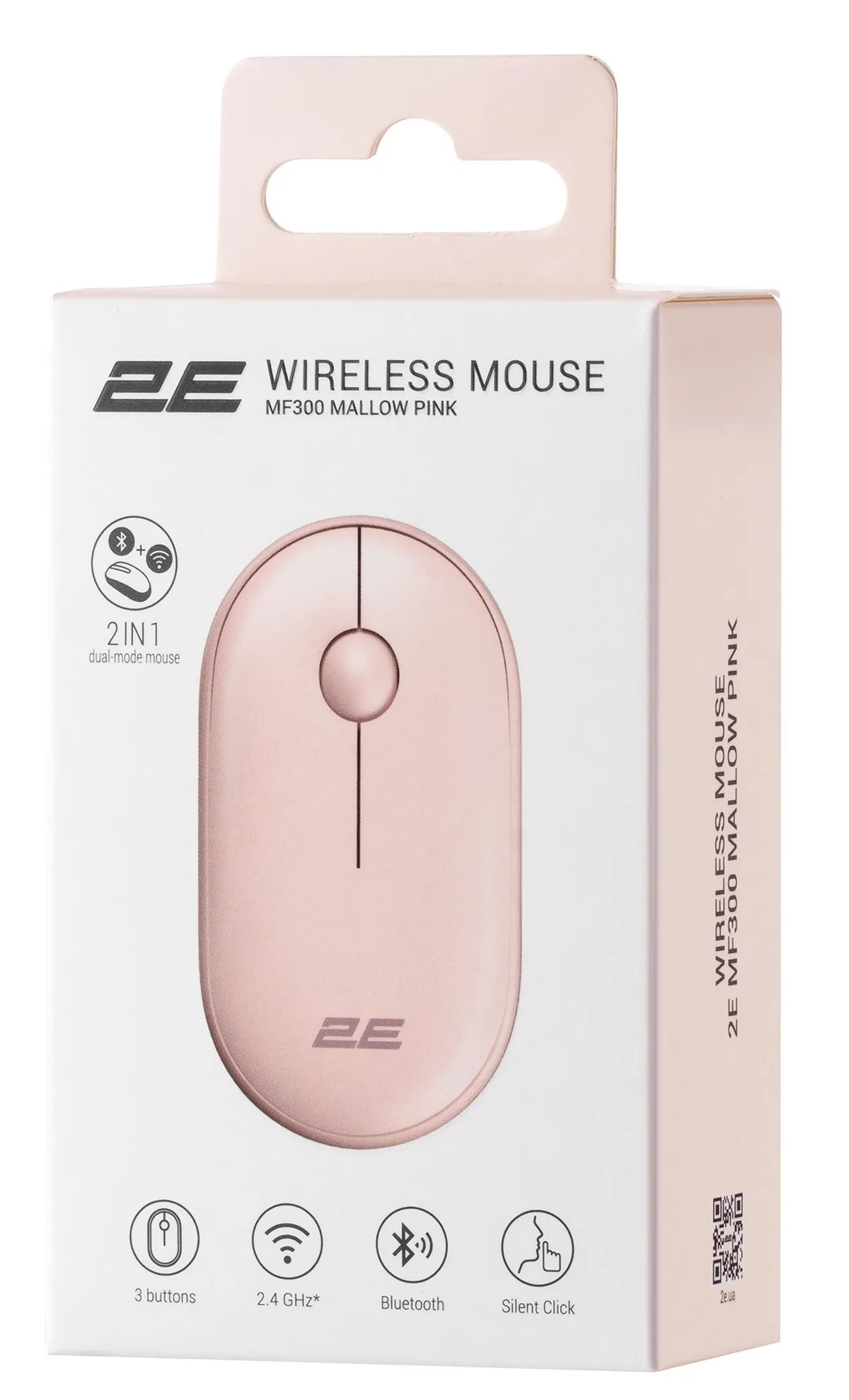 Миша бездротова 2E MF300 Silent Mallow Pink (2E-MF300WPN) - мініатюра 4